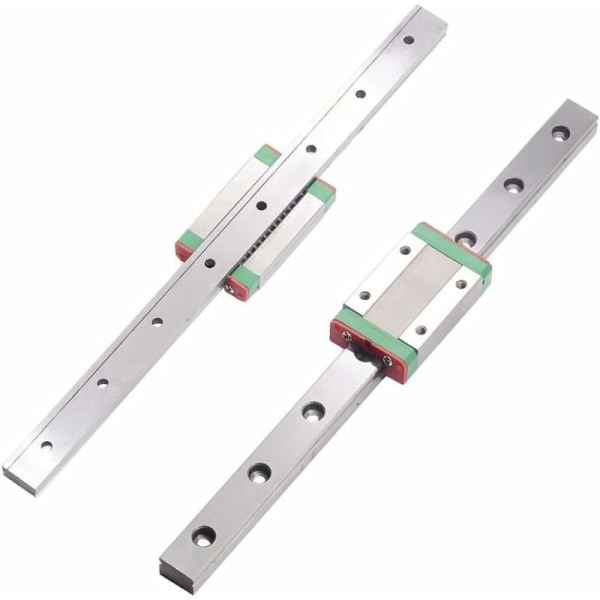 Mini Linjär Rail Guide 100/150/200/250/300/350mm Slide Rail Guide med MGN12H Vagnblock för 3D-skrivare och CNC-maskin