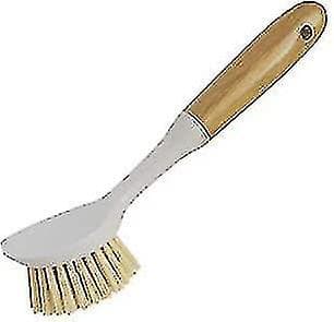 Standard beige diskborste i bambu