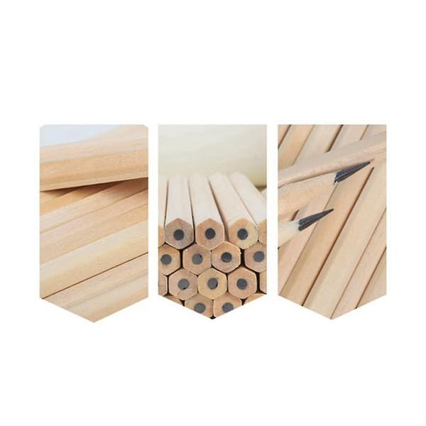100 st/träpenna Hb Hex-penna brevpapper