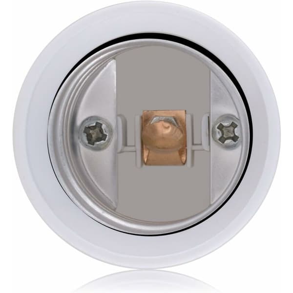 4x fatningsadapter - B22 til E27 fatningskonverter - Bajonetbase lampeholderadapter til halogen LED-pære