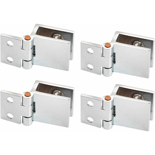 Seoslevylasinen sarana, 4 kpl lasioven pidikesaranaa lasiovelle 0 astetta, ei porausta lasisarana keittiön kaapin lasiovelle vitriinille (5-8 mm lasi)