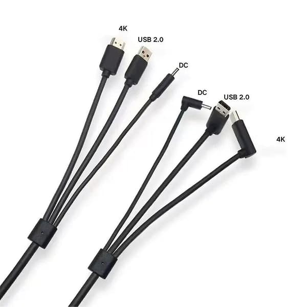 För 3-i-1-tillbehör Ersättningskabel -kompatibel 5m, Usb, Power Vr-spel