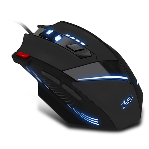 T60 Gaming Mus LED-ljus Svart