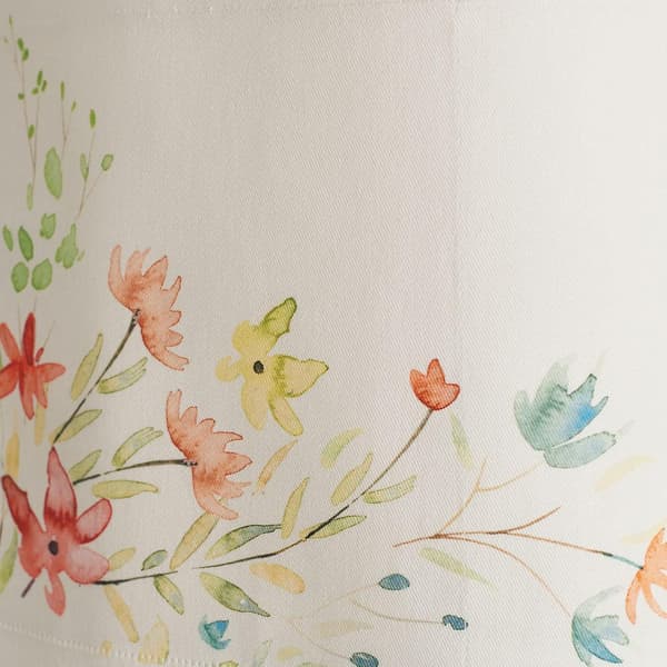 Blommigt fläckbeständigt förkläde Justerbart nackförkläde för kök 27,50\"x31,50\"