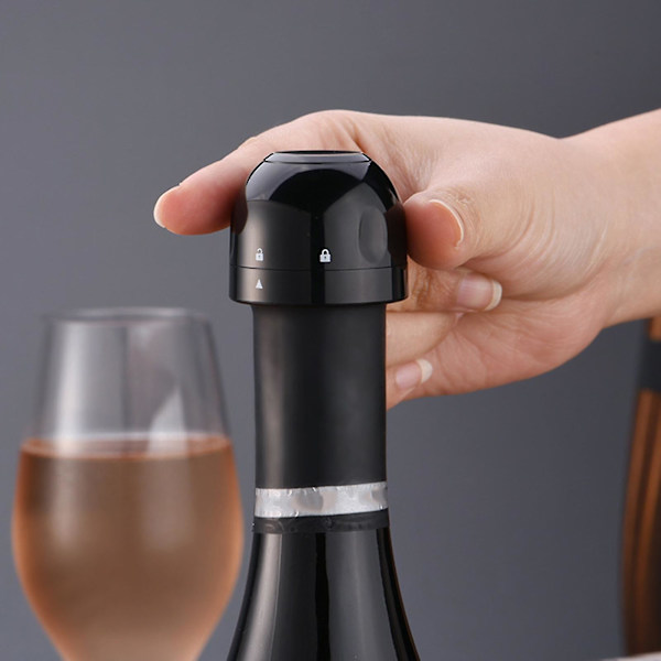Silikon Hem Bar Vakuum Vinflaska Champagne Flaska Propp Förslutare Hällpip Stopper-1
