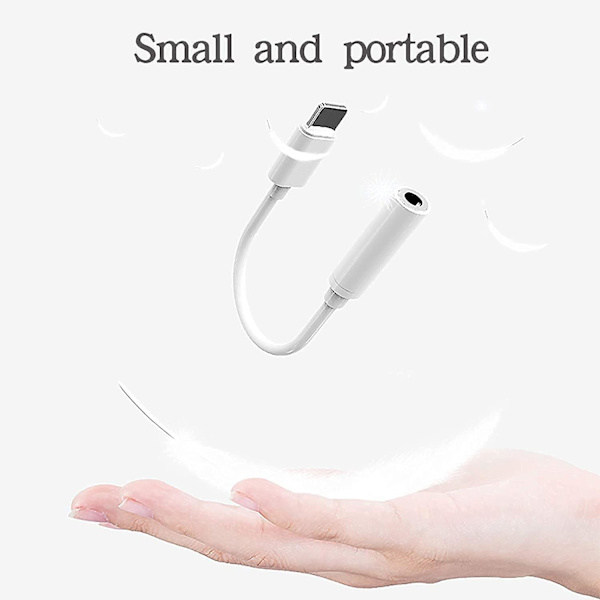 Apple MFi -sertifioitu 3-pakkauksen kuulokeliitäntä iPhoneille - Liittää Lightning-liitännän 3,5 mm:n liitäntään - Apulaitteiden äänenjakokaapeli - Soveltuu iPhoneille