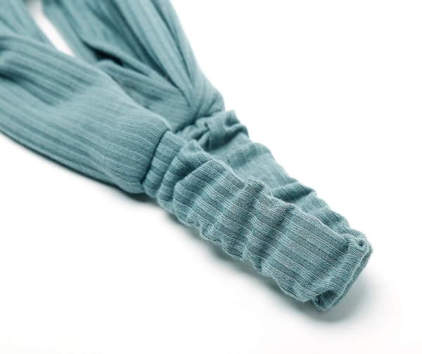 Hodebånd for kvinner, knutede boho hårbånd for jenter, stoff, elastisk hodeplagg, kryss-design, mote hårtilbehør, ensfarget, 8 stk