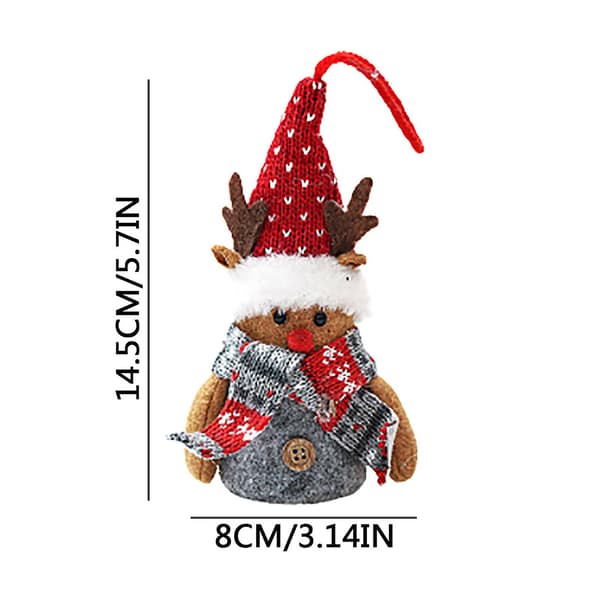 Jullysande juldockahänge dekoration (3-pack)