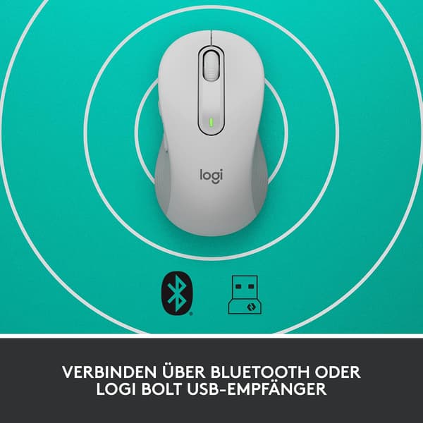 m650 Trådlös mus - Liten till medelstor hand, tyst vit