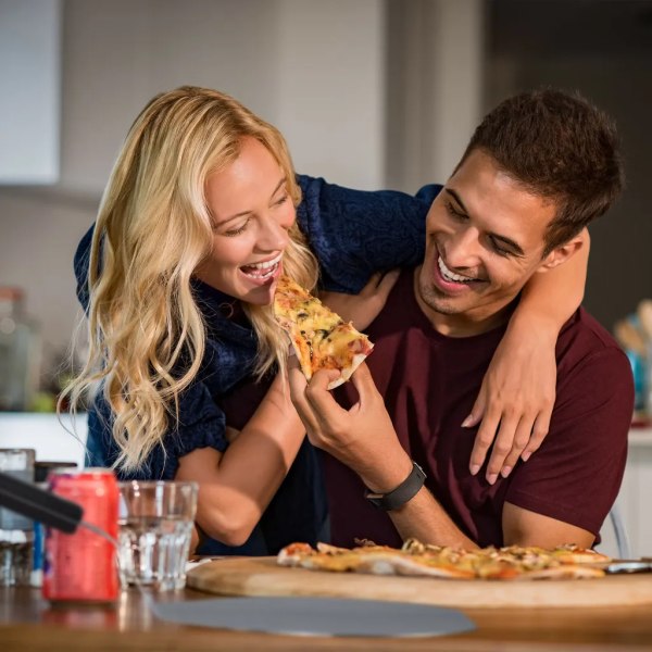 12\" Rund Pizzaskovla i Rostfritt Stål Pizzabricka Trähandtag Ugnsskrapa Brödslider Svart
