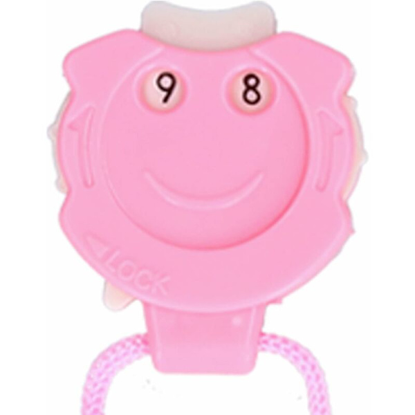 3-delad stickräknare, radmätare, stickmaskräknare, virkmaskmarkör, stickradmätare, rosa