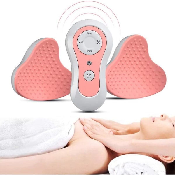 Bröstmassageapparat, vattentät bröstförstärkare USB Elektrisk bröstförstoring med varmkompressfunktion för bröstlyft Förstoring och vård