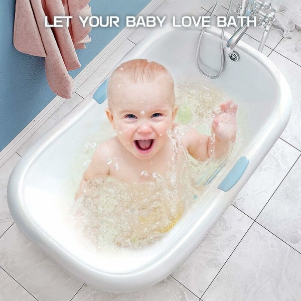 Badmatta för barn, T-Audacity printed halkfri badkarsmatta för baby, mögelbeständig duschmatta med sugkoppar för barn, 69 x 38 cm