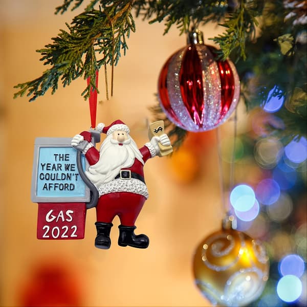 Julgran Julpynt Dekoration, Tomte Resin Hänge