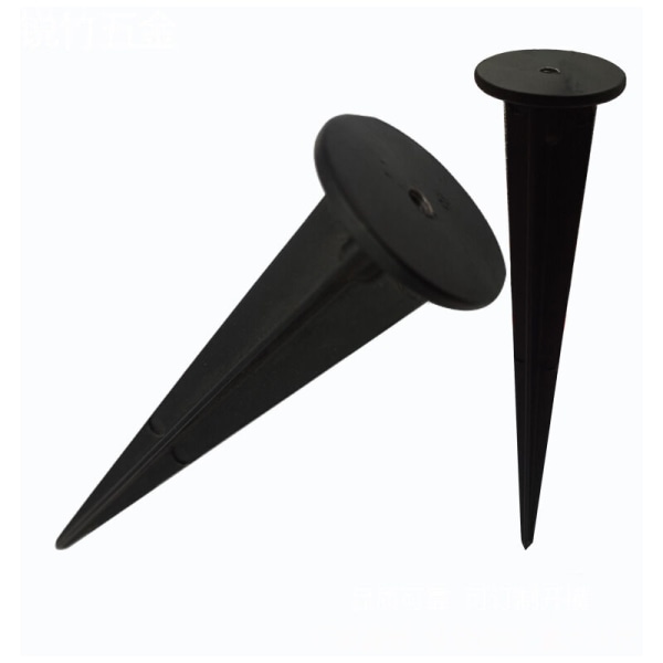 Sort haveplast havestolpe - Lampeholder 6 stk., ??35160mm