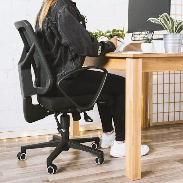 Kontorsstolsrulle - 5-pack Armrest Caster - 10/50mm Reservhjul - Tyst Sitsben för Hårda Golv - Vit