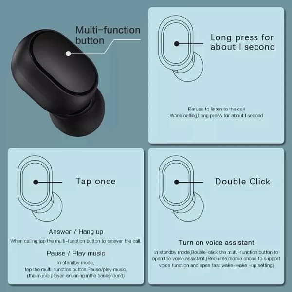 Trådlöst Bluetooth-headset med mikrofon