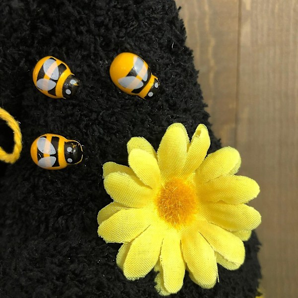 Bumble Bee Randig Tomte Skandinavisk Tomte Nisse Svensk Honungsbi Elf Hem