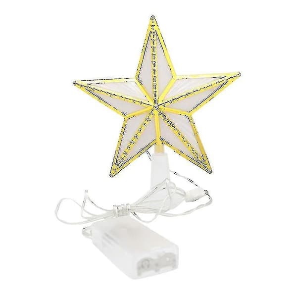 Christmas Tree Topper Plast Star Led Light USB Powered Treetop Lamp Yo