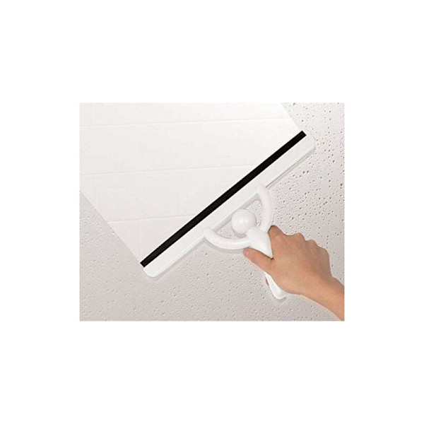 Mate Squeegee. Buddy duschskrapa, vit färg, storlek 26,7 x 15,9 x 5,1 cm