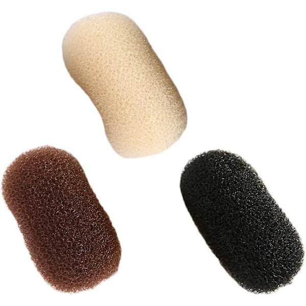 3-pack Bump-hårklämmor för kvinnor, svampvolym Bump Insert Hårstylingverktyg