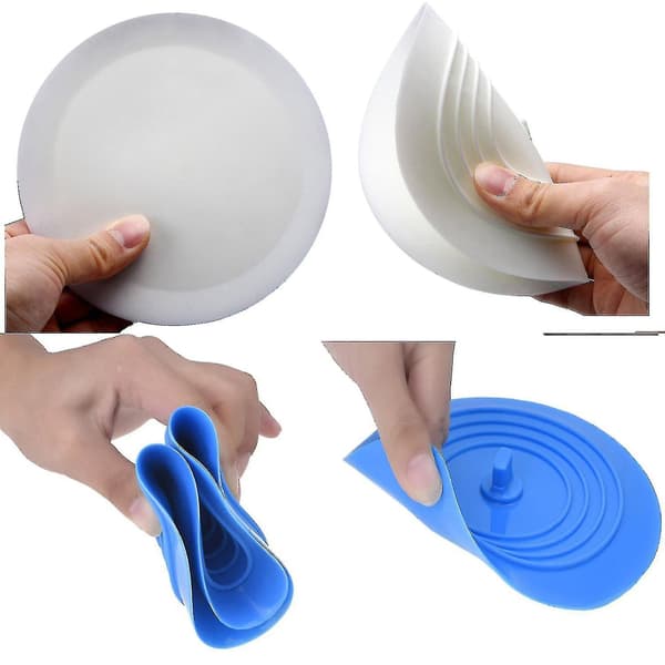 3-pack badproppar, 6 tum stort silikonbadkarspropp avloppsplugg handfat Hai