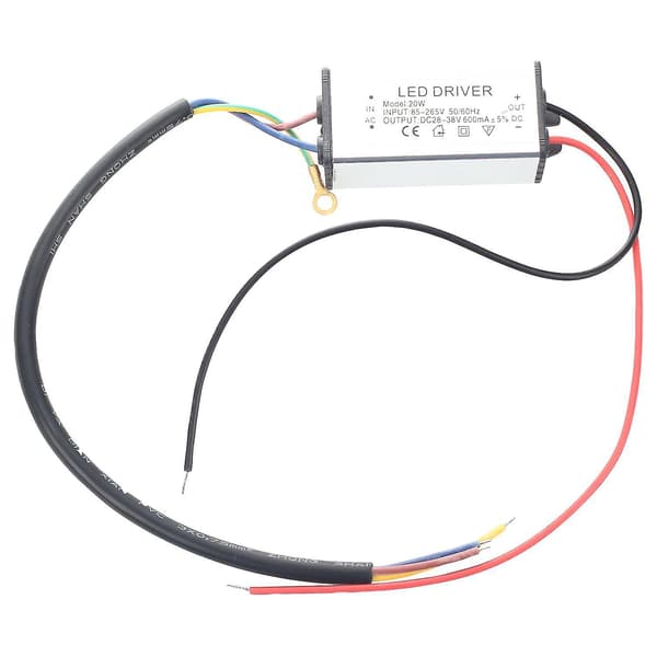 LED-lampa transformator drivrutin strömförsörjning DC 36V 20W vattentät