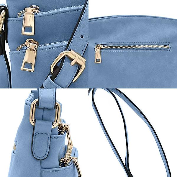 Retro Liten Väska Dam Axelväska Casual Enkel Mode Cross-body Väska För Kvinnorblå