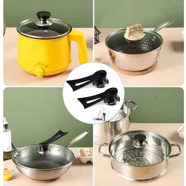 Triomphe Universal Pot Lids - 9cm - Värmebeständig - Hängande - Lock Knob - 2-pack