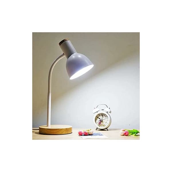 ARGOS skrivebordslampe, 1xE-27 med træ (SORT)