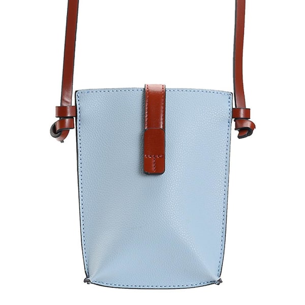 Messenger-väska med en axel Casual liten väska 2023 Ny stil kvinnlig väska Trendig mobiltelefonväska blå