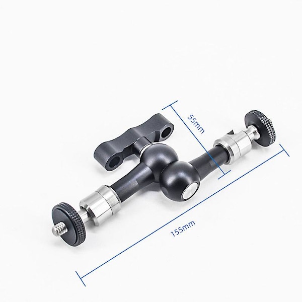 Bärbar och bekväm kameraarm universal stativ kamera hand krabba clips kryckor monitor stativ