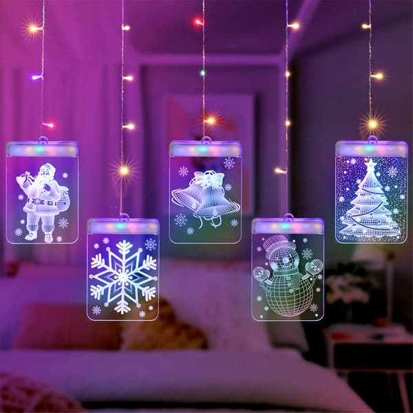 LED julbelysning 3D ljusslinga