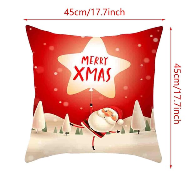 Jultomte Kuddfodral Kuddar Case Jul Hem Soffa Kasta Dekoration 4st