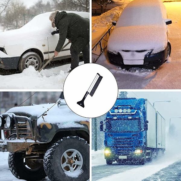 Snöborste, Triomphe 2 i 1 isskrapa snöborste visp borste bil lastbil vindruta borste bil lastbil SUV bil lastbil vindruta borste