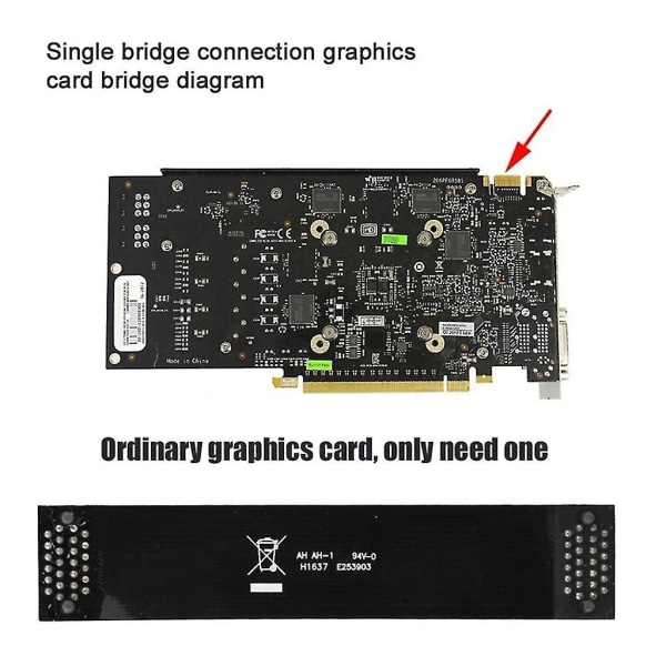 10cm Flexibel Sli Bridge Gpu Kabel Vga Interconnect Connector För Nvidia