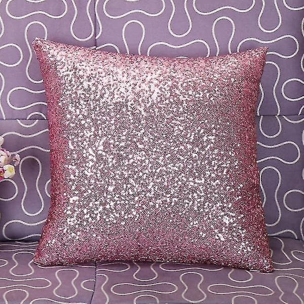 Solid Färgad Glitter Sekvens Kuddfodral Café Heminredning Kuddfodral