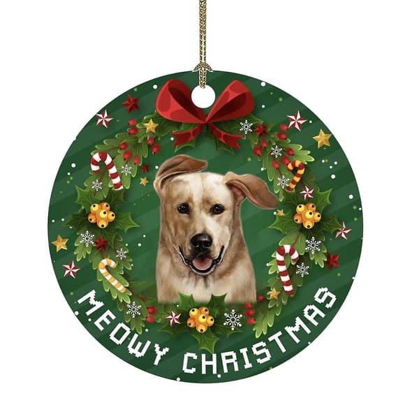 Julpynt med rolig hunddesign - Hängande julgranspynt