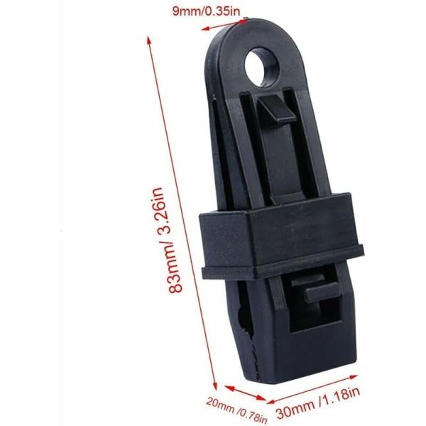NYHET 12 stycken presenningshållare presenning fästklämmor clips spännare för tältpresenning