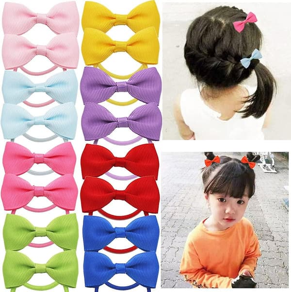 Baby Girls Mini Elastiska Mini Knutar Set om 50 1,75 tum