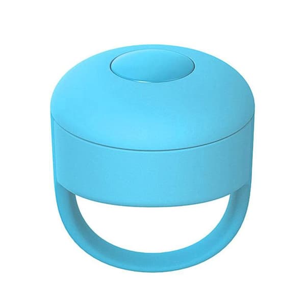 Fingerfjärrkontroll Tiktok Lazy Ring Finger Video Bluetooth Handsfree-kontroll för mobiltelefon Blå