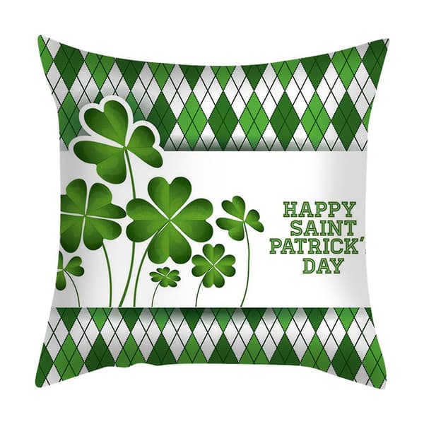 4-pack Heminredning Överdrag St. Patrick's Day Kuddfodral Kudde Överdrag