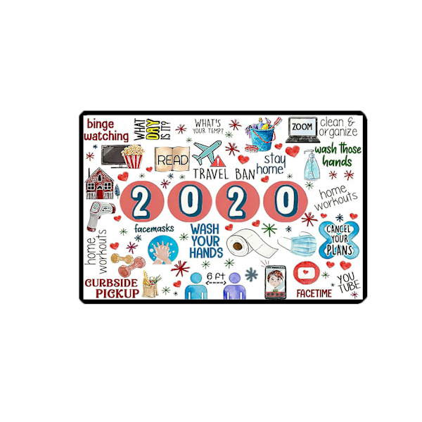 2020 Commemorativ Järnmålning Konstposter Och Tryck Vägg Ge Presenter Till Familjen