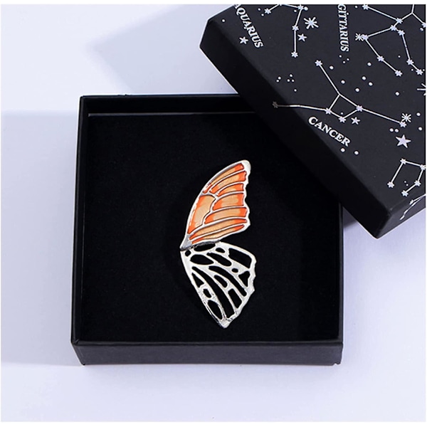 Fjärilsbrosch Stift Chic Romantisk Elegant Rhinestone Kristall Insekt Brosch Stift Kvinnor Corsage Sjal Sjal Kläder Tillbehör Bröllop Fest B