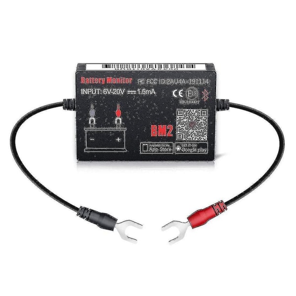 Bluetooth Bm2 12v Batterimonitor Bilbatterianalysator Test Batteridiagnostikverktyg För Android Ios -gt