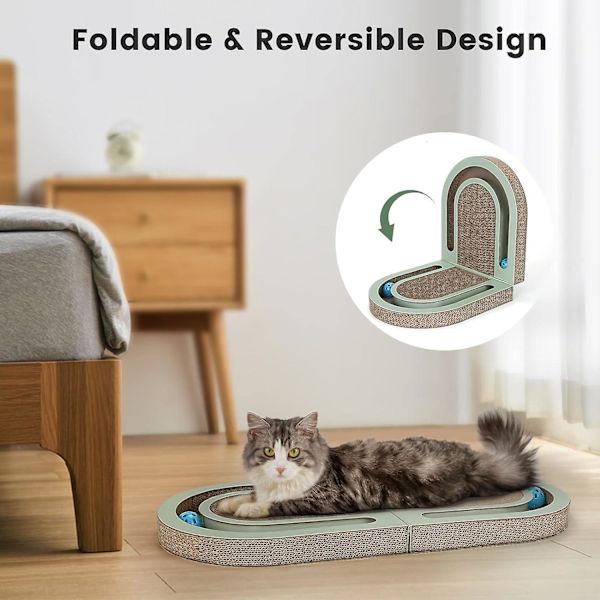 Kattklösbräda med klockboll, dubbelsidig kattklösbräda, Catcut