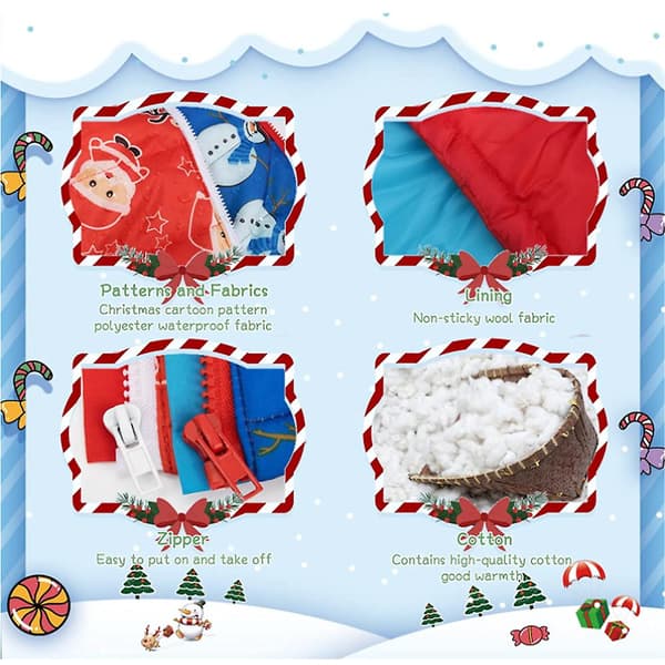 2 Pet Coats Vinter Pet Valp Bomulls Vadderad Jacka Pet Vinter Varm Jacka