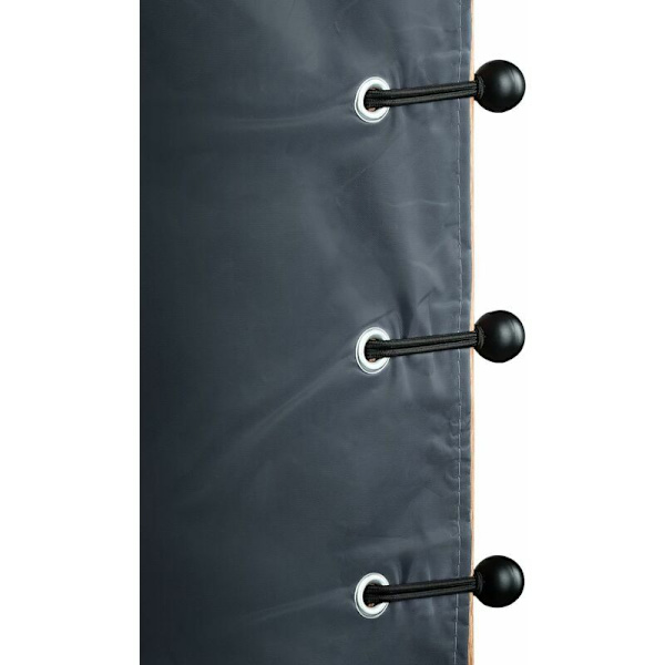 Professionel gummistropper med kugle til fastgørelse af presenninger, cykler, biler, haver osv. - Ekstra holdbar og UV-bestandig - 20 cm - Sort