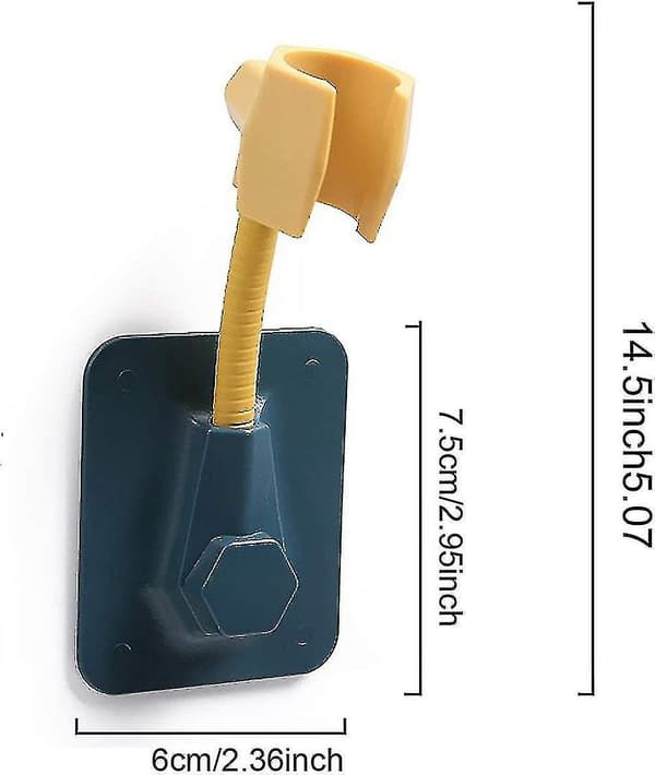 Stöd för väggmonterad dusch, 3-pack, universellt justerbart duschhuvudfäste