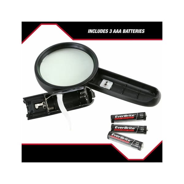 LED-valaistu 3x suurennuslasi